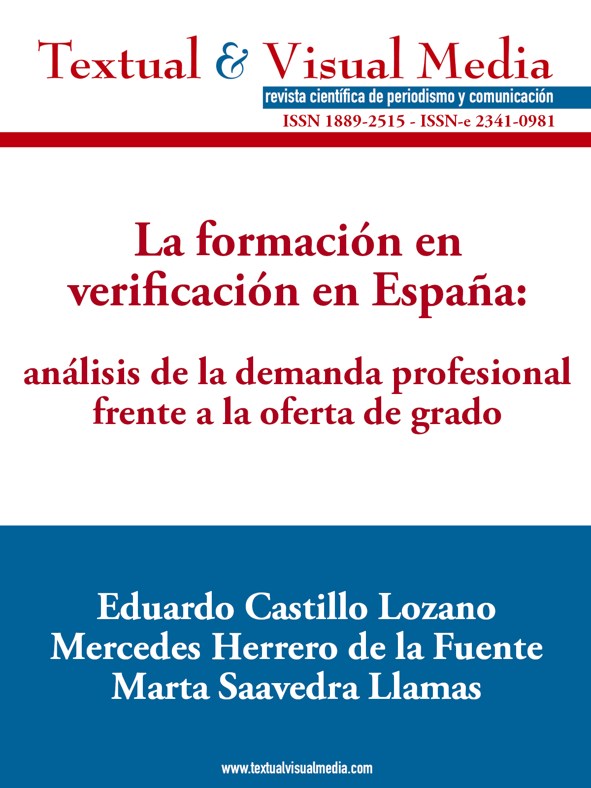 La formación en verificación en España: análisis de la demanda profesional frente a la oferta de grado