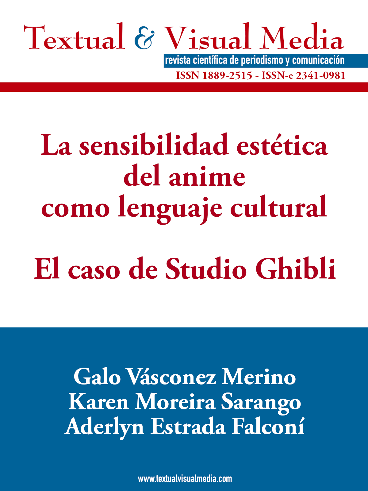 La sensibilidad estética del anime como lenguaje cultural. El caso de Studio Ghibli